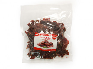 Кальмар кольца со вкусом Том Ям: Говядина вяленая (строганина)