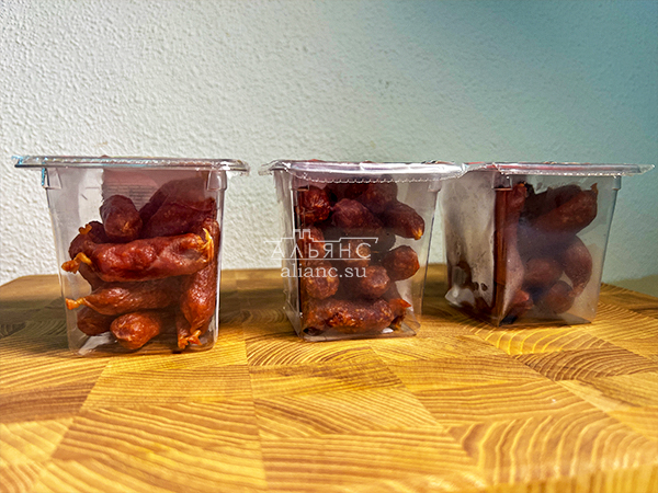 Колбаски МИНИ со вкусом аджики с/к (100 гр) в Реутове