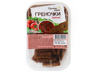Рыбные снеки: Сурские гренки с Аджикой (100 гр)