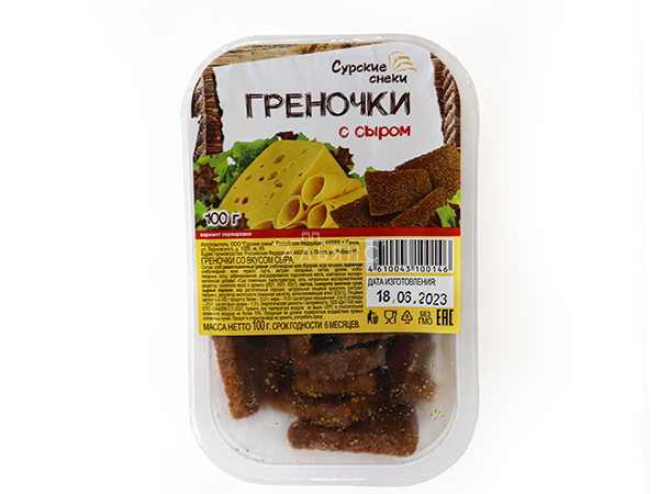 Сурские гренки со вкусом Сыра (100 гр) в Реутове