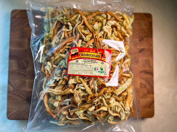 Нитка ЖАРЕНАЯ "Васаби" Oktobersnack 1 кг (сырный продукт) в Реутове