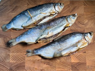 Кальмар кольца со вкусом Том Ям: Пелядь вяленая крупная потрошеная