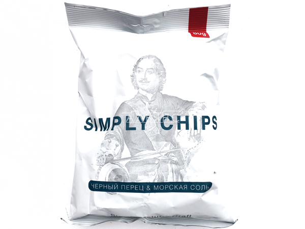 Картофельные чипсы "Simple chips" Морская соль и черный перец 80 гр. в Реутове