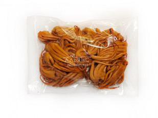 Сарган (рыба игла) холодного копчения: Кальмар щупальца (мелкие) холодного копчения